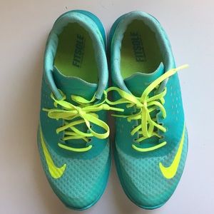 Teal green Nike FitSole running shoes 38.5 US 7.5