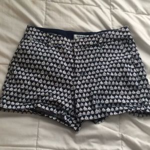 High wasted print shorts