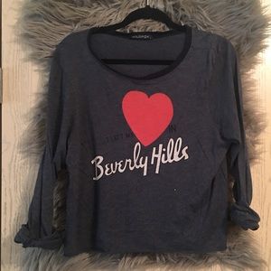 Wildfox long sleeved crop too