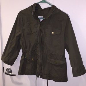 SOLD Old navy olive green utility jacket