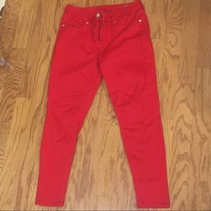 Melissa McArthy skinny red jeans size 10
