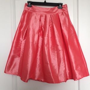 NEW pink / peach taffeta skirt!