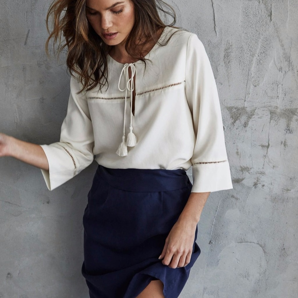 Vetta Capsule Ladder Lace Top