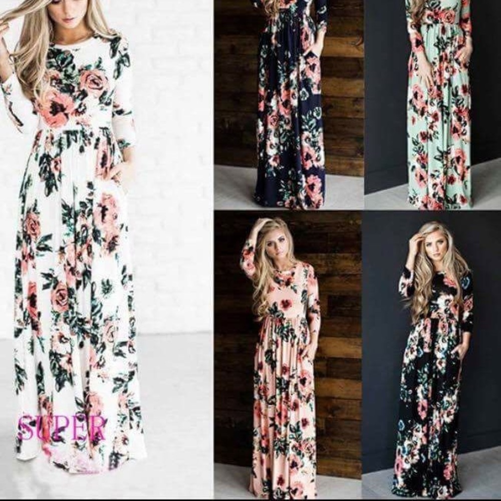 Long Sleeved Maxi Dress