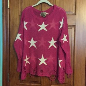 Wildfox seeing stars Lennon sweater size Medium