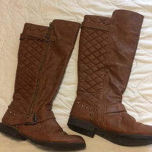 Brown boots-great price!!! With studs