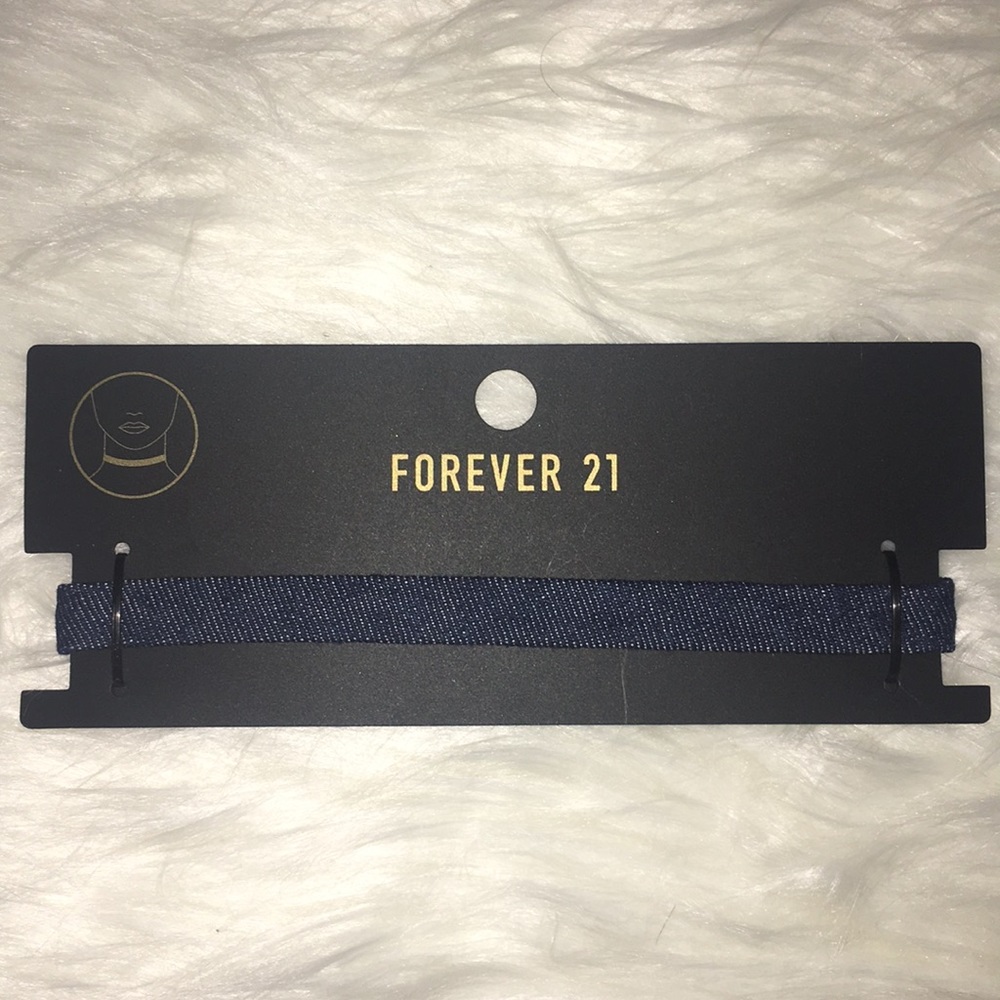 Never Worn Dark Wash Denim Choker