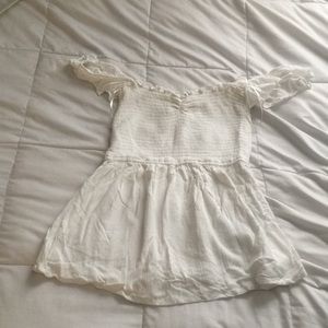 White off the shoulder shirt