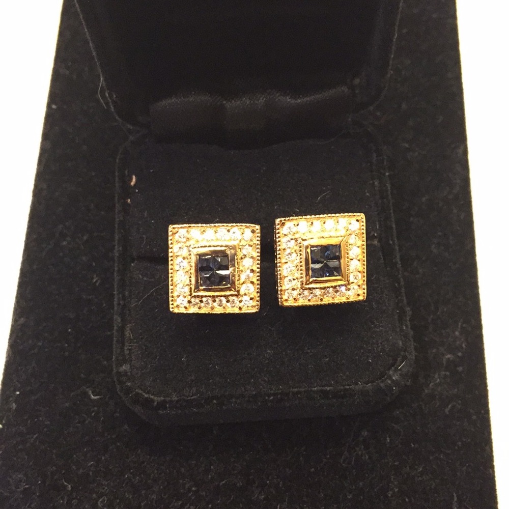 Gold-plated, 925-silver cufflinks