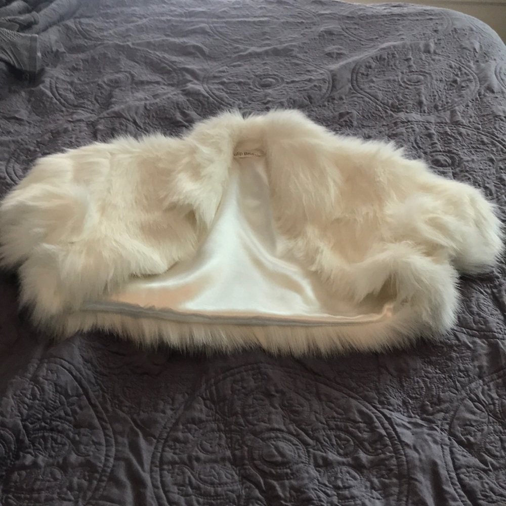 Bridal faux fur jacket