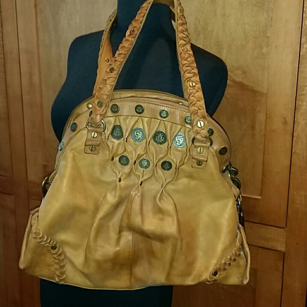 g Series Leather Handbag Tote