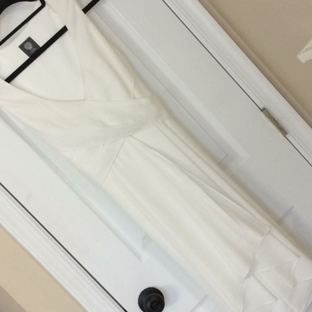 NWT Vince Camuto White/Off White Sheer Dress