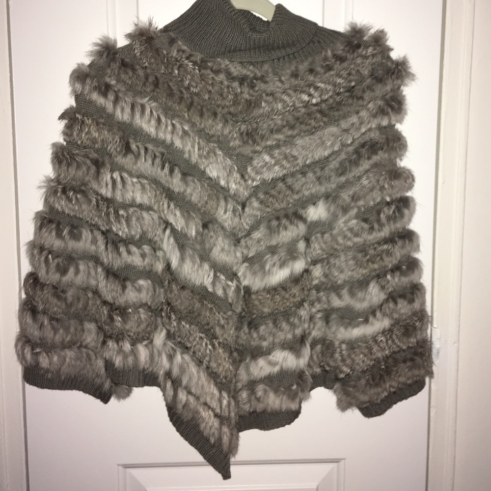 Alberto Makali Cowl Neck Poncho NWOT