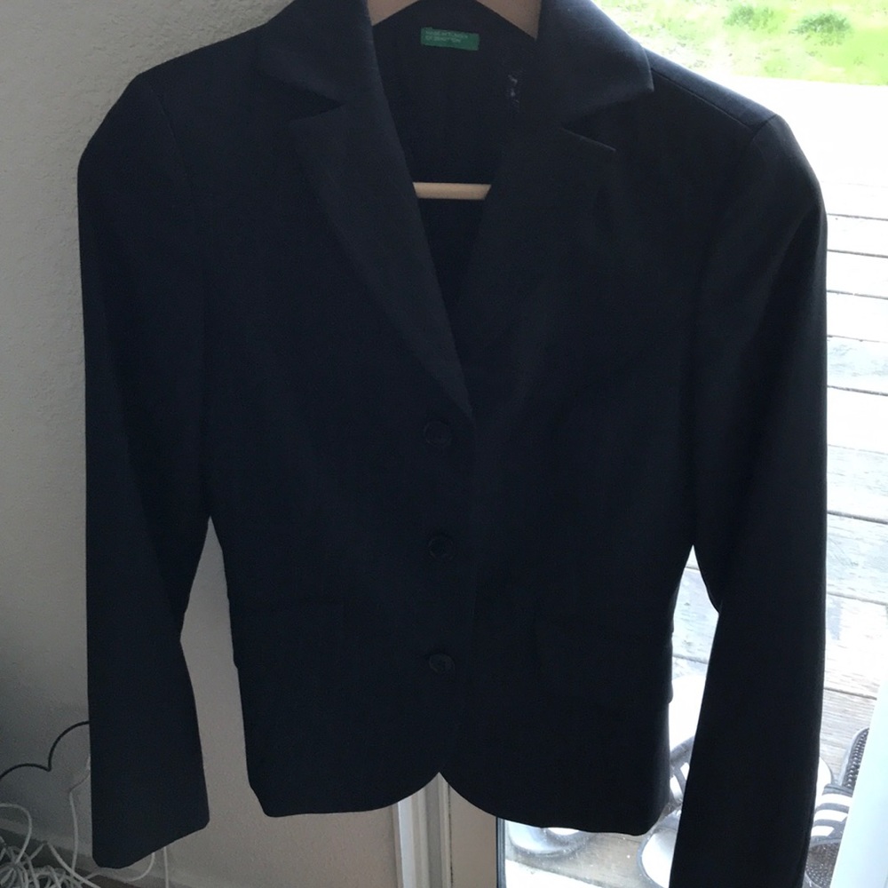 Benetton Black Blazer Small