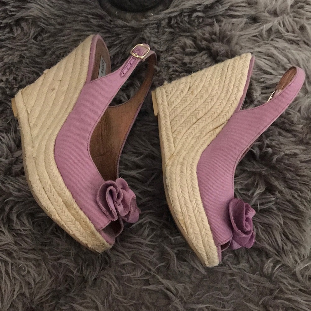 Steve Madden purple wedges