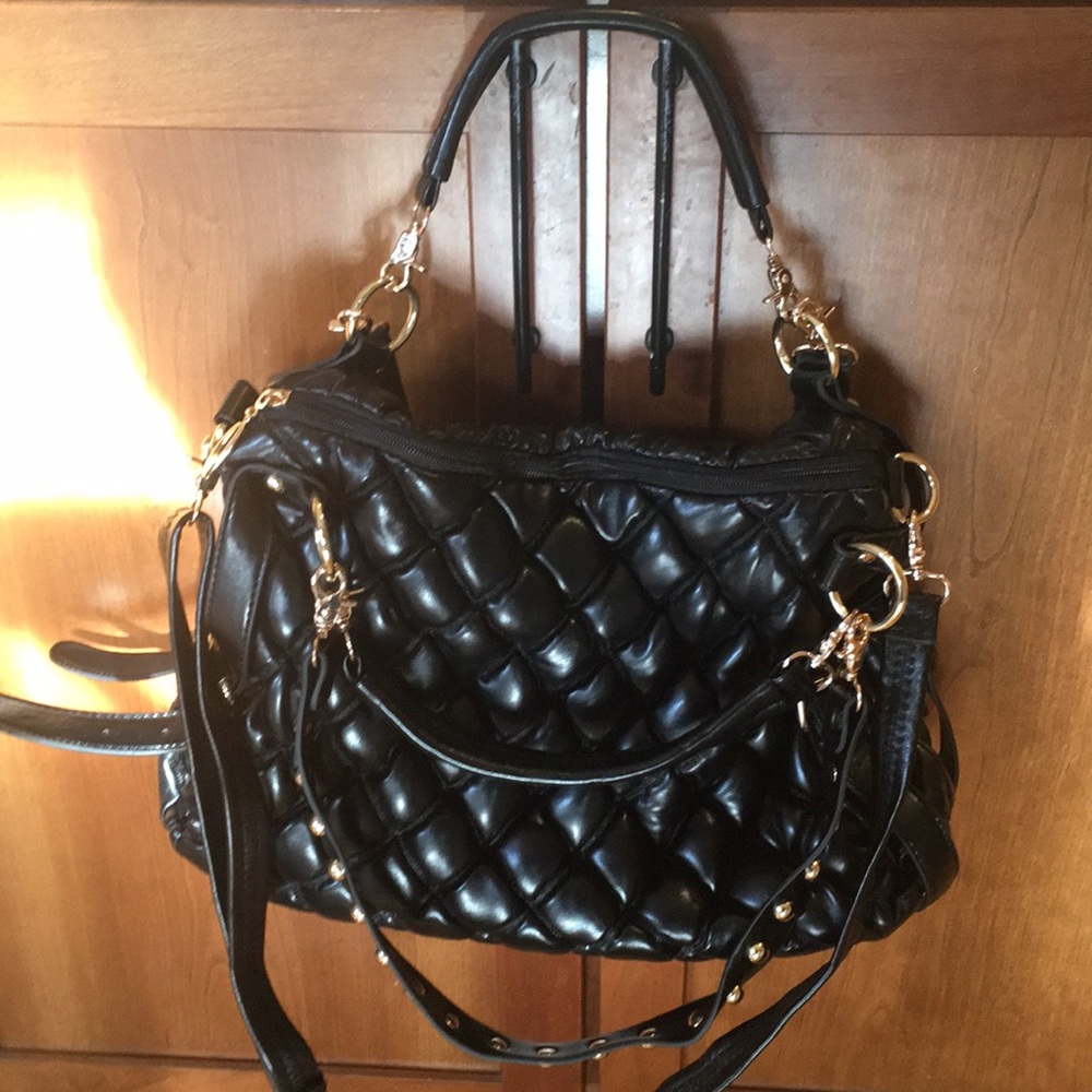 Black Quilted Purse