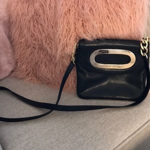 Michael Kors black leather crossbody