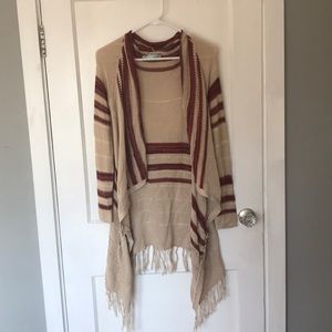 Maurice’s Fringe Open Sweater