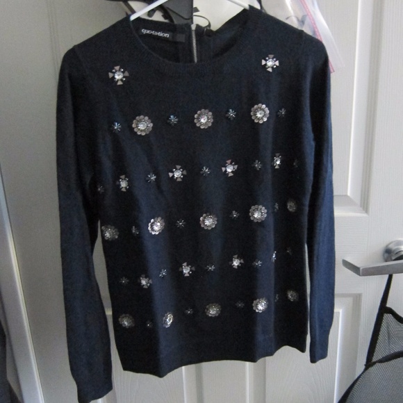 Jeweled Cashmere Sweater  Bloomingdale's Exclusive - Picture 1 of 4