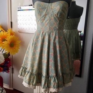 Strapless Western Style Dress