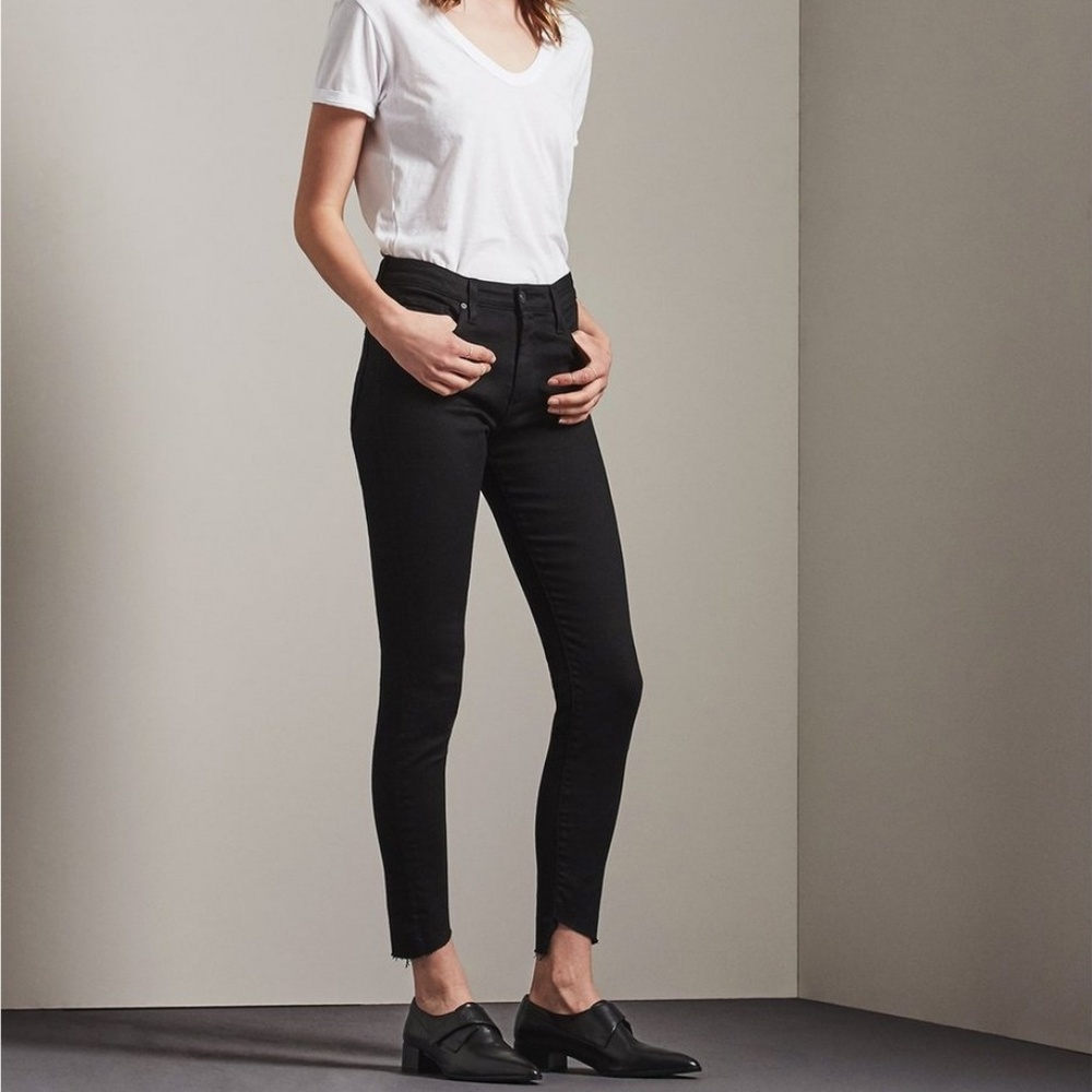 AG Farrah Skinny Ankle -Overdye Black
