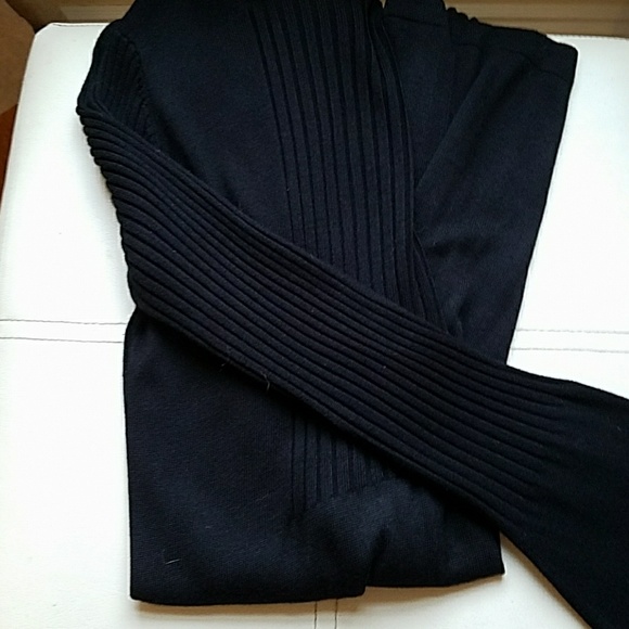 Ribbed flare sleeve open cardigan - Picture 1 of 8