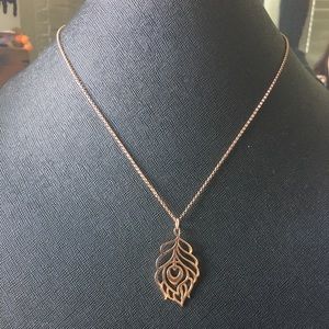 Rosegold Feather Necklace