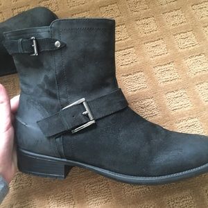 Leather Clark Biker Boots