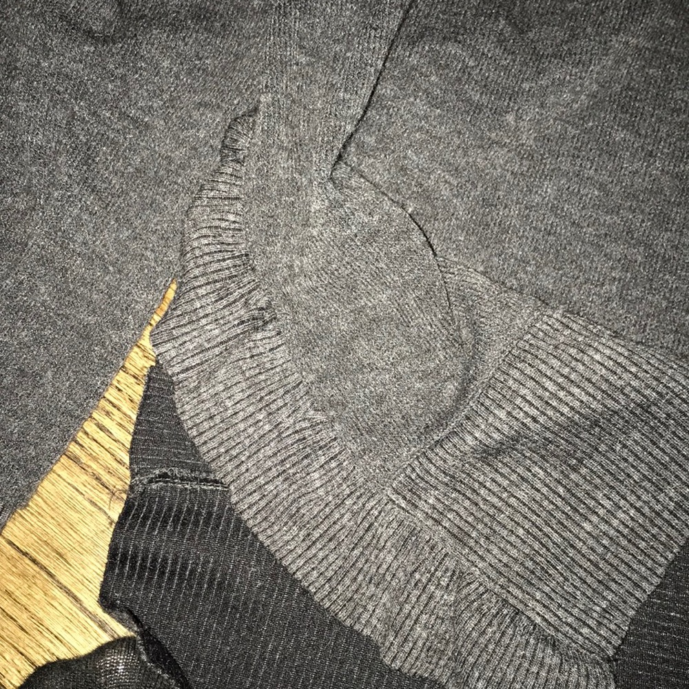 ZARA GRAY RUFFLE SIDE SWEATER - Picture 7 of 8
