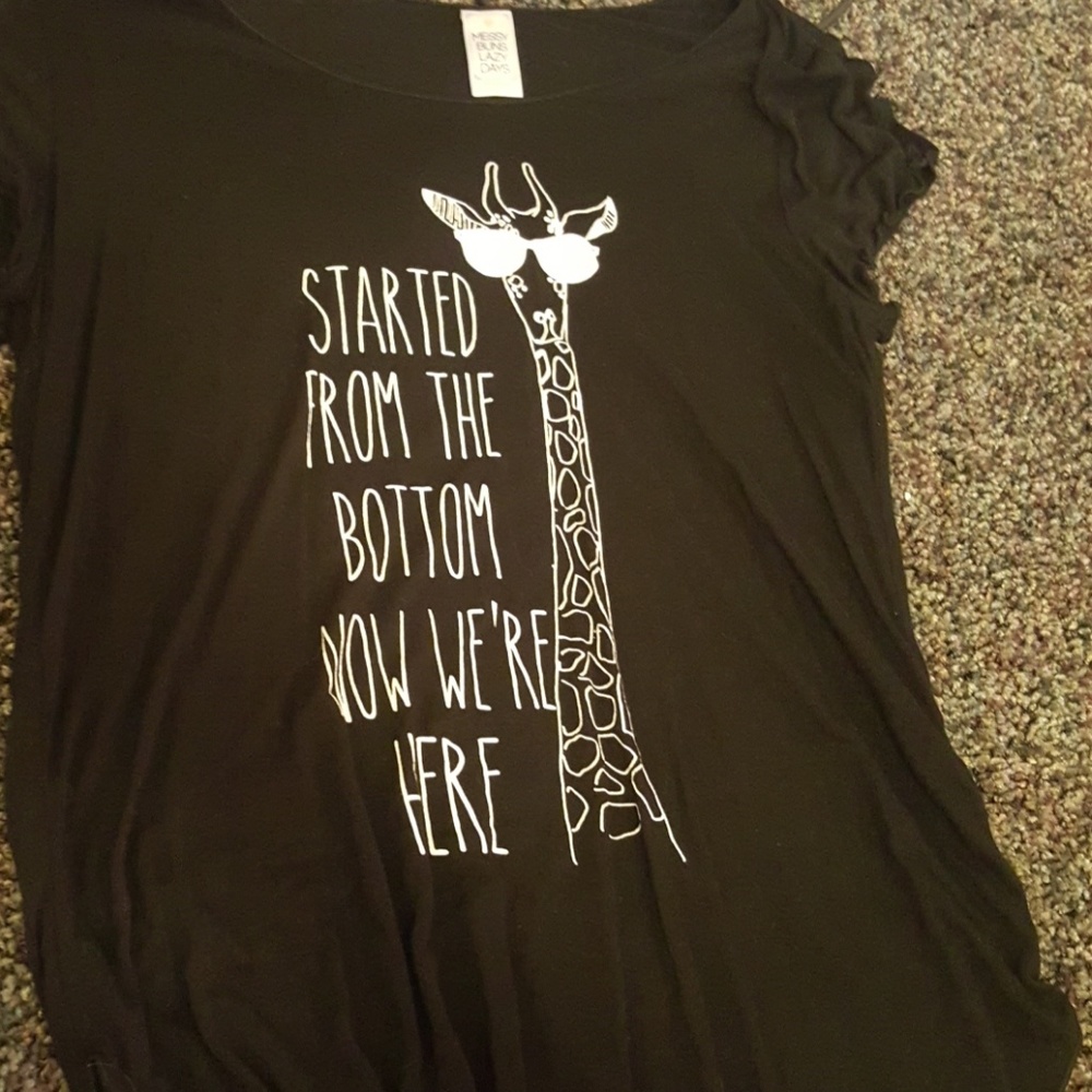 Black graphic shirt
