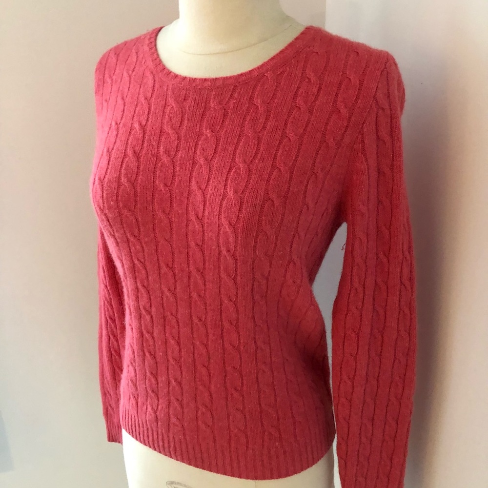 V-neck sweater in merino wool-cotton - Picture 2 of 3