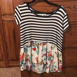 Grace and lace hi lo tee