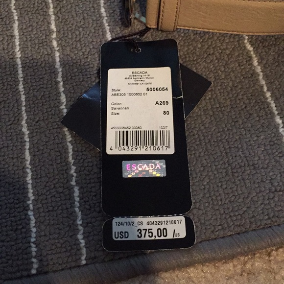 BNWT Escada belt size 80 in color Savannah.