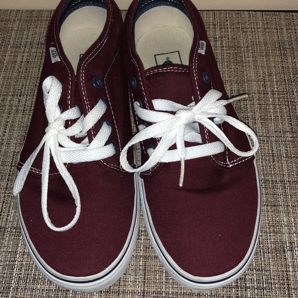 Burgundy Vans!