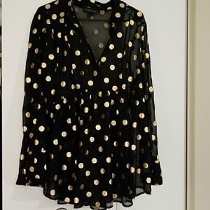 Long peplum style blouse