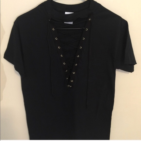 Custom Made Lace Zip Tee - Picture 2 of 3