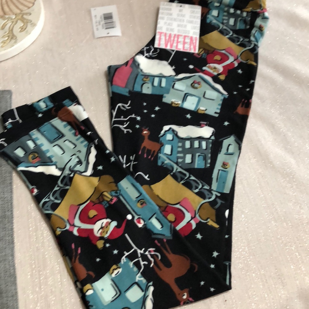 LuLa Roe Christmas Tween Leggings