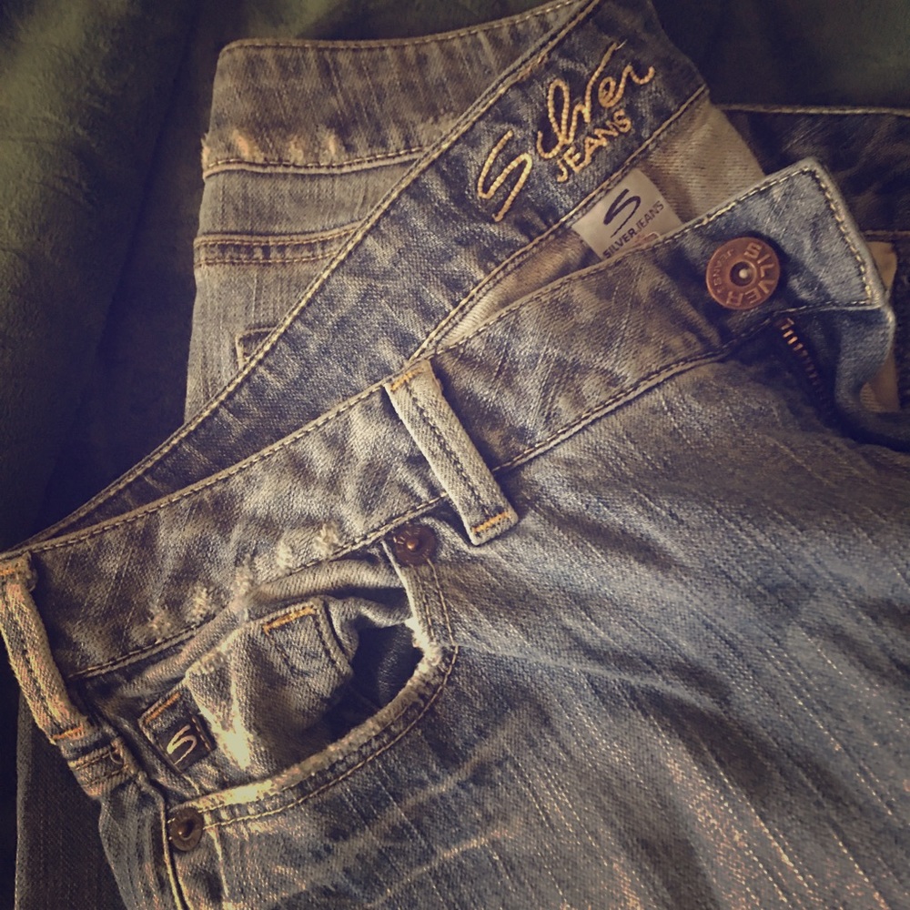 Silver Bootcut Jeans