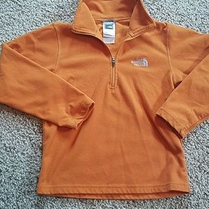 The North Face boys XS TKA 100 half zip fleece