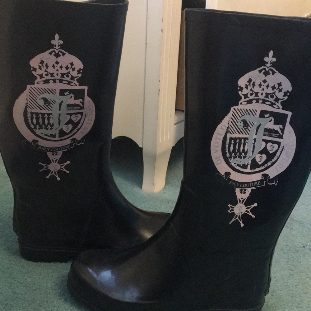 Juicy Couture Black Rain Boots