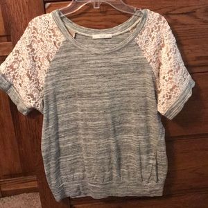 Stitch Fix top sheer sleeves