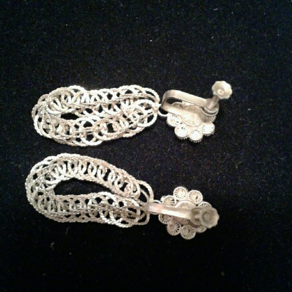 Alpaoa Silver Earrings Antique - Picture 2 of 4