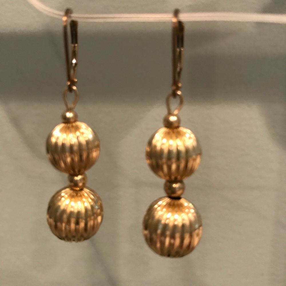 Gold earrings