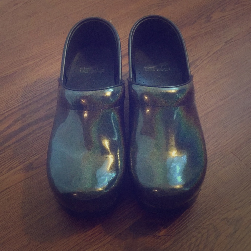 Dansko Professional Clogs Black Sparkle