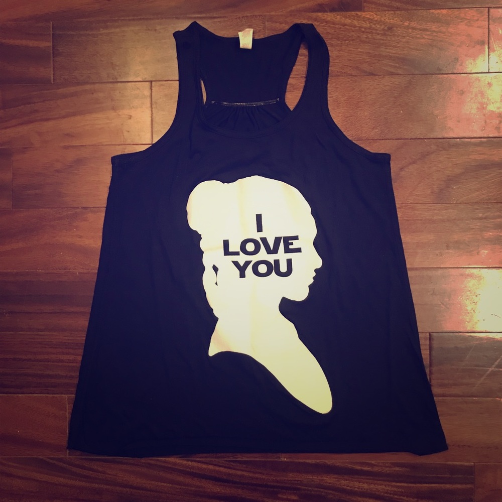 Star Wars Princess Leia “I Love You” tank top