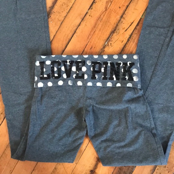 Dark Grey Victoria’s Secret Pink Yoga Pants - Picture 1 of 5
