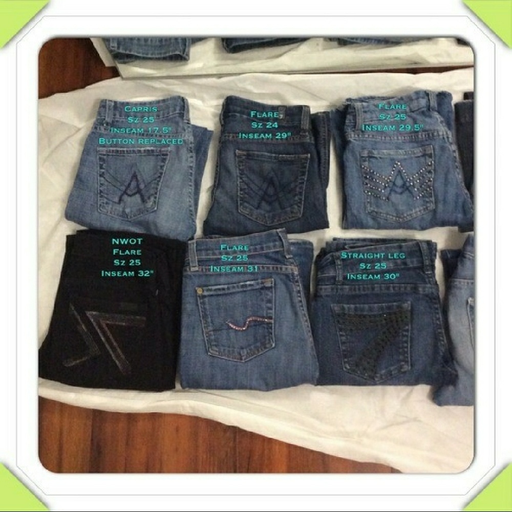 7 for all mankind & Original Rock & Republic jeans