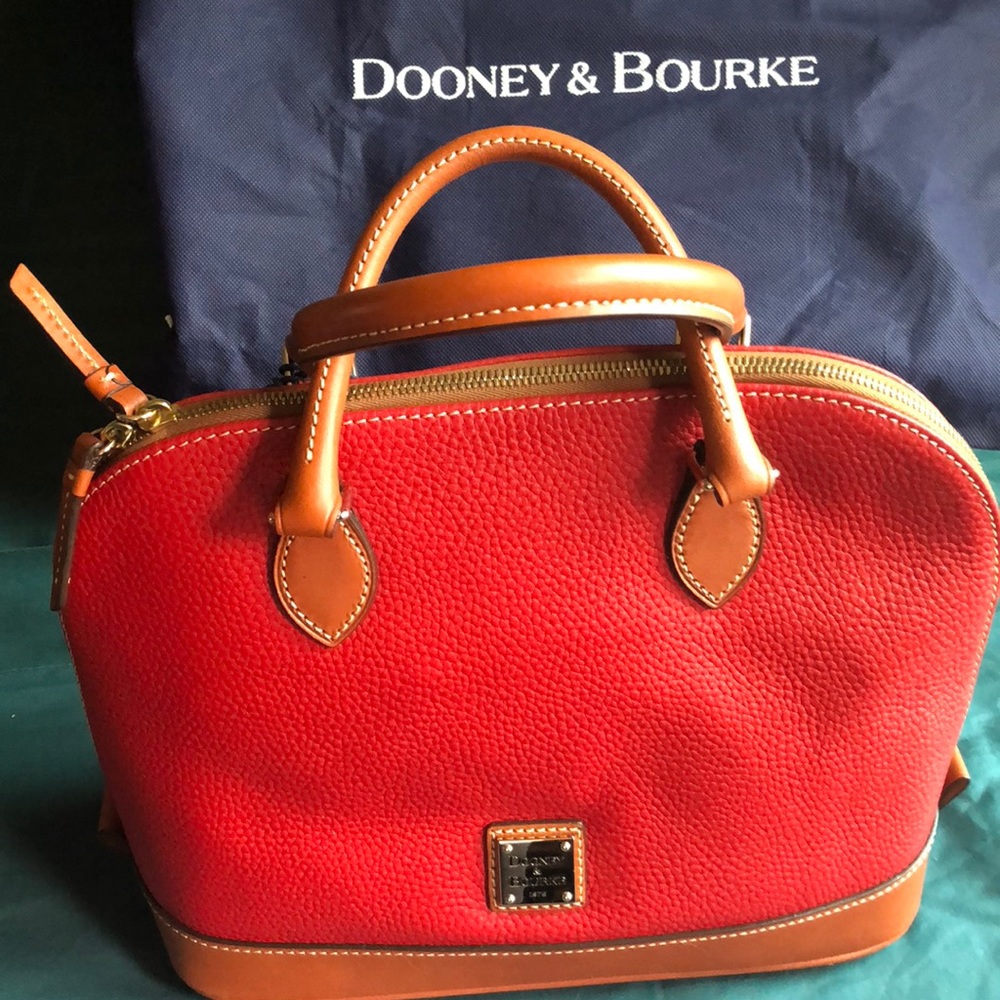 NWT Genuine Red Leather Dooney & Bourke Bag