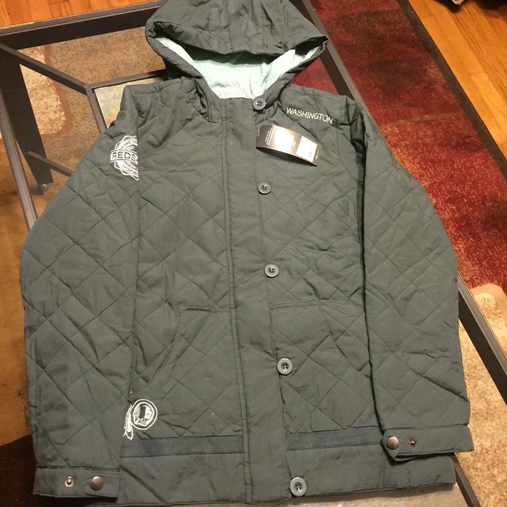 NWT Quilted Redskins Jacket
