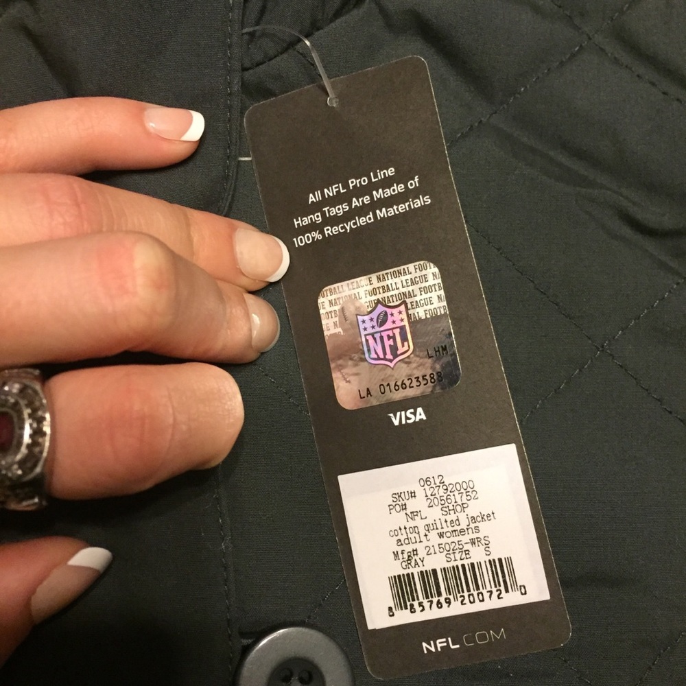 NWT Quilted Redskins Jacket - Picture 5 of 8
